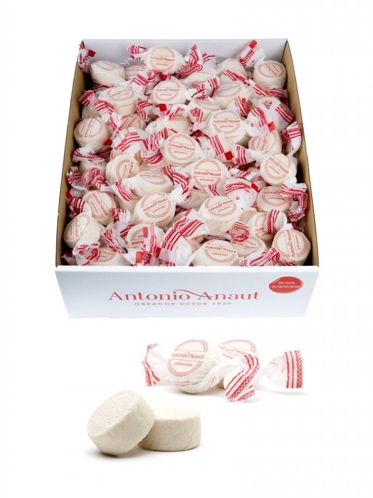 Caja granel polvorón polvorón tradicional de canela 4kg