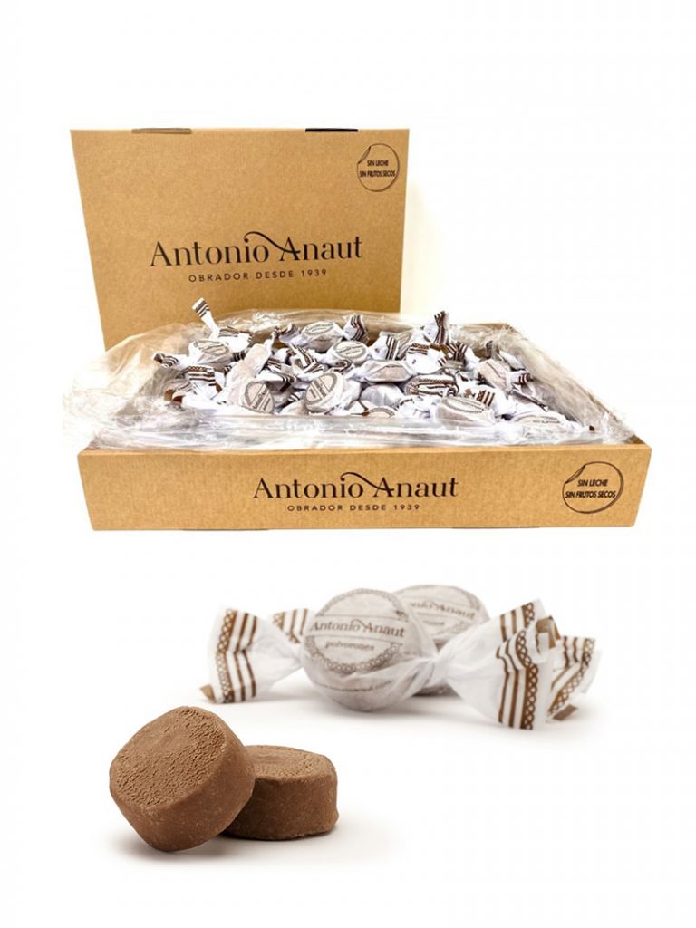 Caja granel polvorón con cacao 2kg